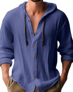 Harvey | Classic Hooded Long Sleeve Shirt 5