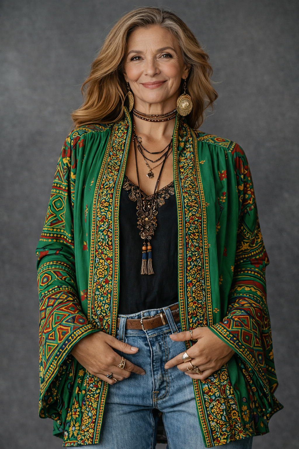 Amelie | Stylish Velvet-Touch Bohemian Cardigan 7