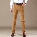 Men's Straight-Leg Corduroy Trousers with Belt Loops 1