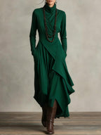 Hattie | Elegant High Neck Maxi Dress 8