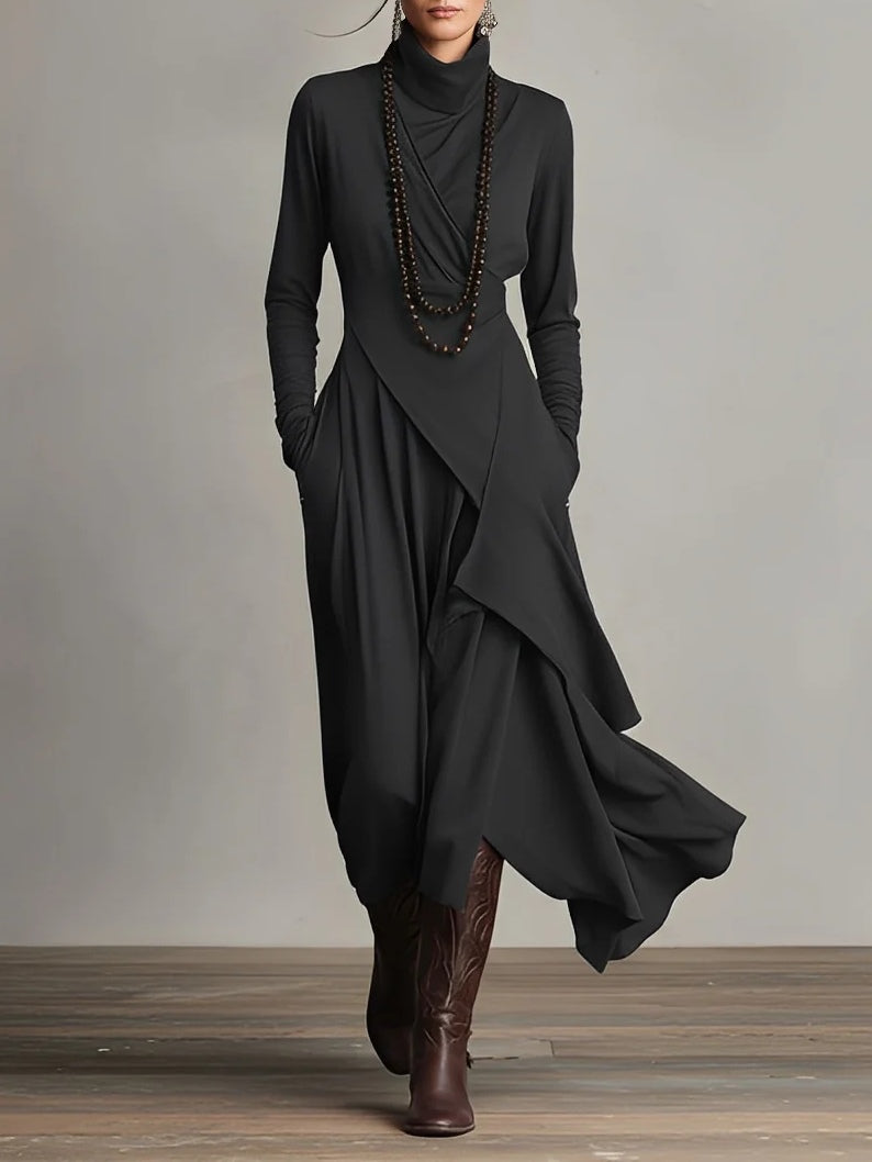 Hattie | Elegant High Neck Maxi Dress 4