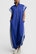 Gillian | Stylish Sleeveless Zip Neck Jumpsuit 1