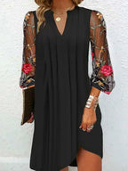 Camille | Elegant Floral Sleeve Dress 4