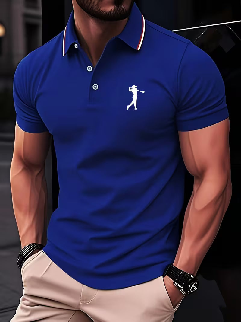 Laurence | Casual Short-Sleeve Golf Printed Shirt 11