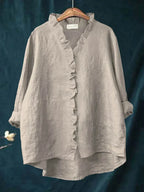 Felicia | Casual Ruffle V-Neck Blouse 7