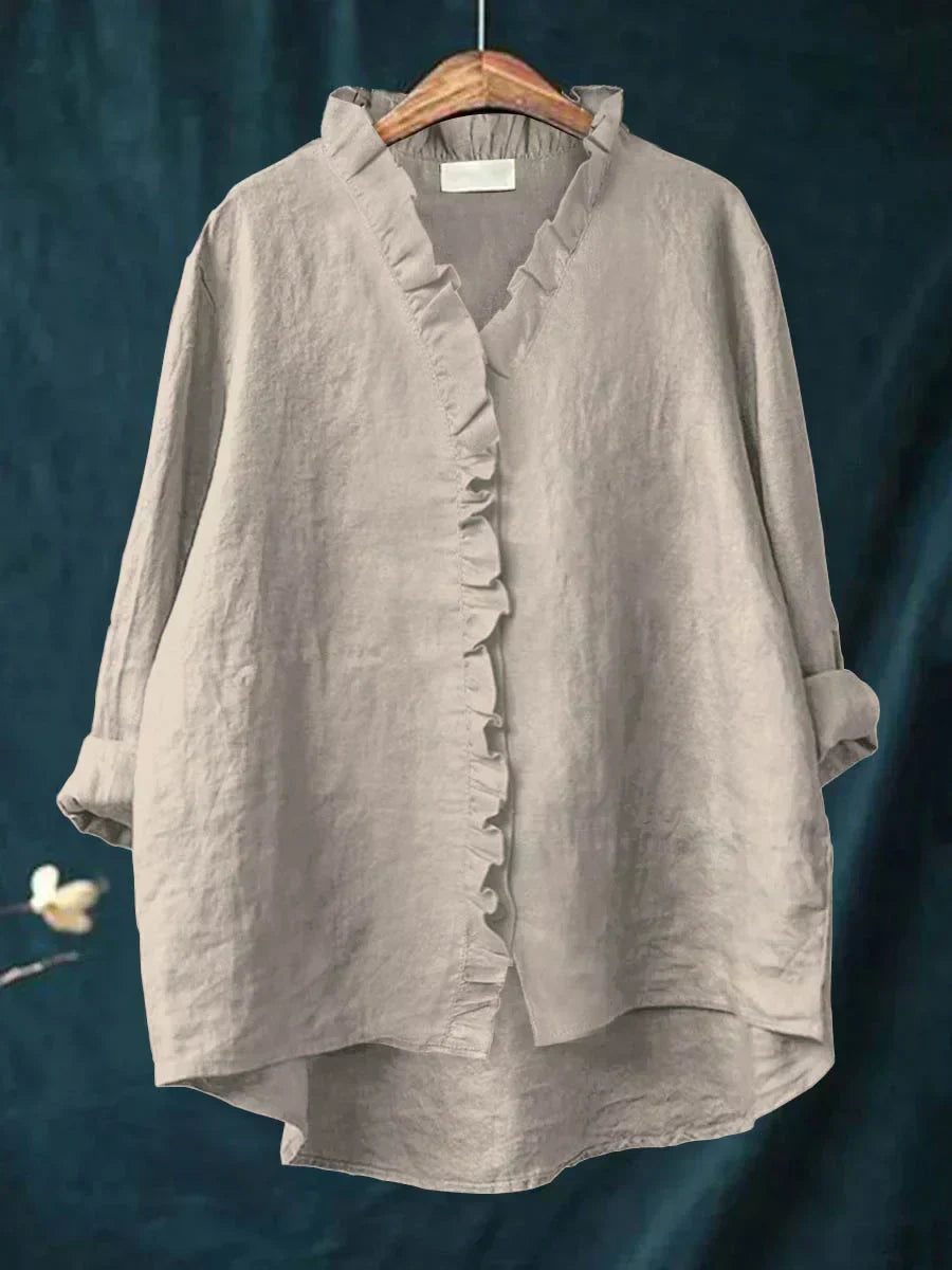 Felicia | Casual Ruffle V-Neck Blouse 7