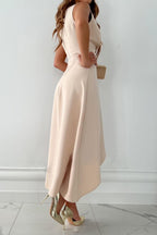 Ursula | Elegant Sleeveless Wrap Maxi Dress 2