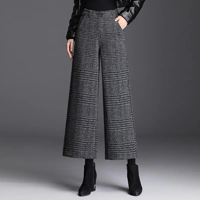 Jenny | Checked Wide-Leg Pants 5