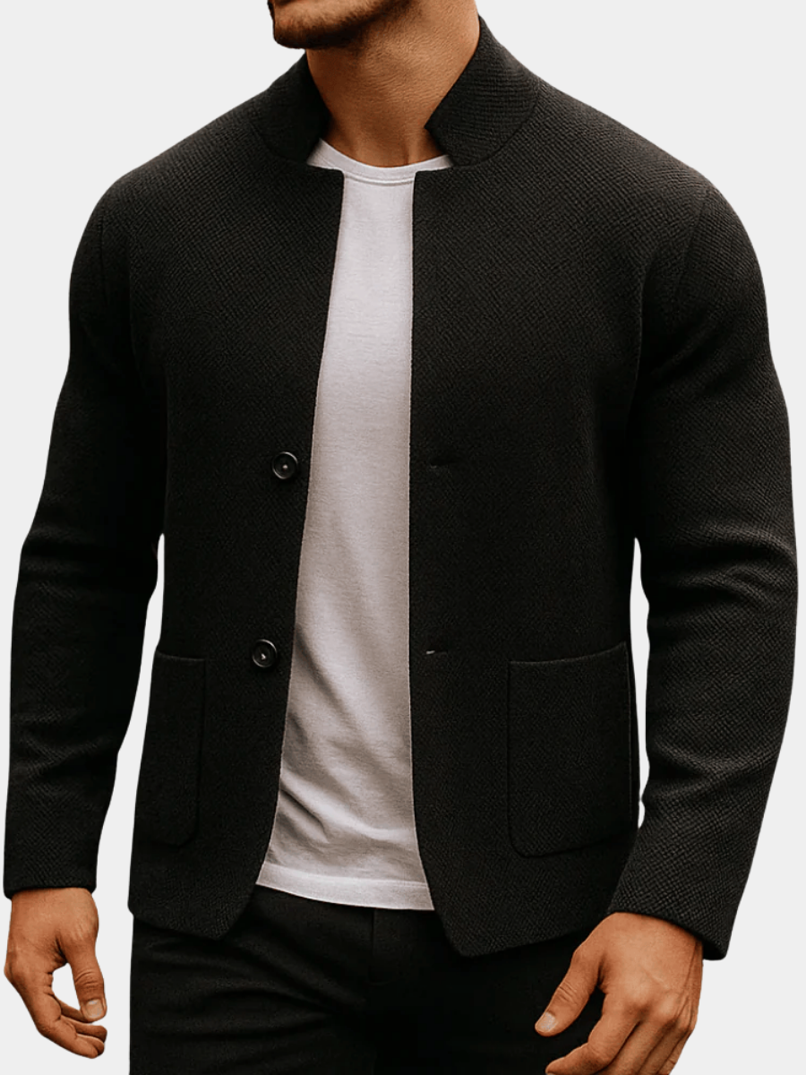 Frederick | Classic Textured Pocket Cardigan 4