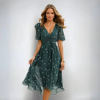 Camila | V-Neck Short Sleeve Summer Dress 1
