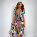Camila | V-Neck Short Sleeve Summer Dress 5
