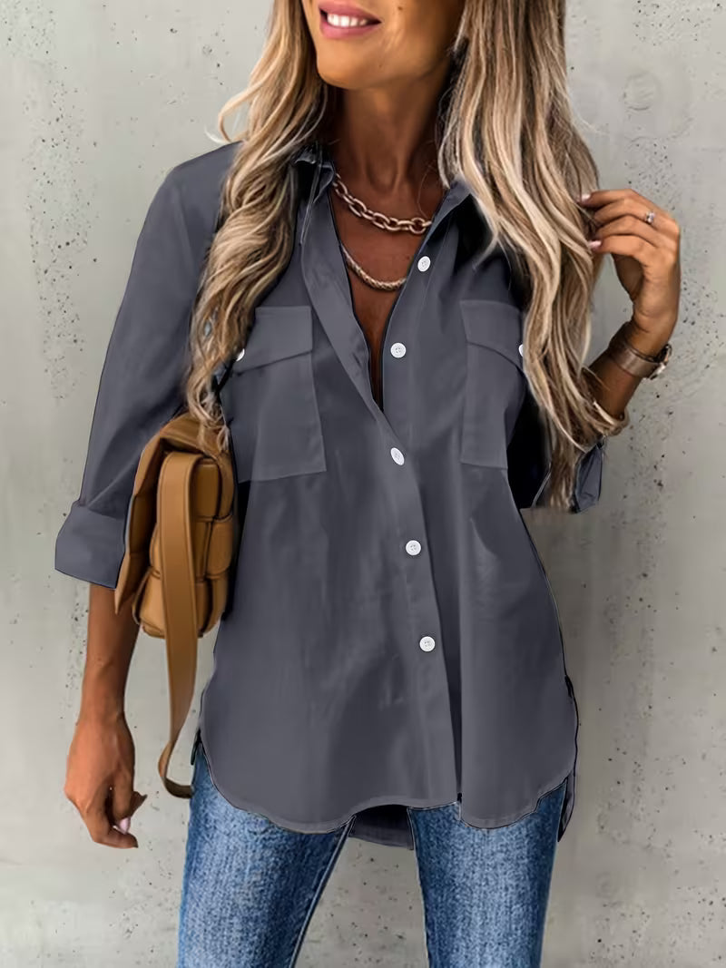 Harper | Classic Button-Up Long Sleeve Shirt 2