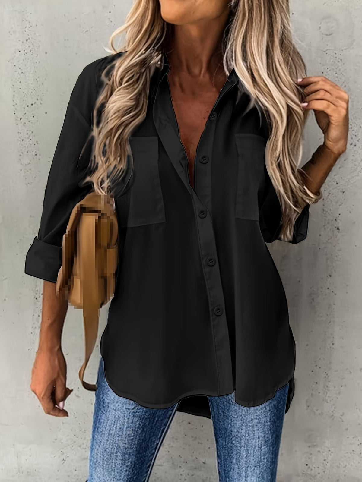 Fia | Button-Up Long Sleeve Shirt 6
