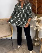 CHRISTABEL | CASUAL LONG-SLEEVE PATTERNED BLOUSE 4