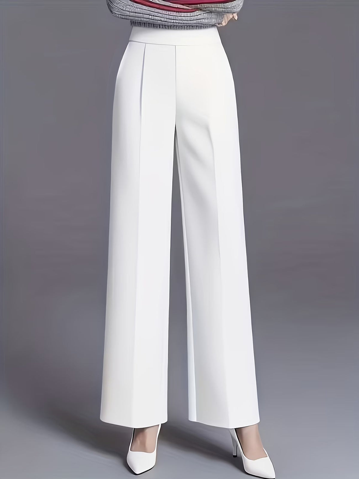 Eviana | Elegant High-Waisted Slant Pocket Pants 7