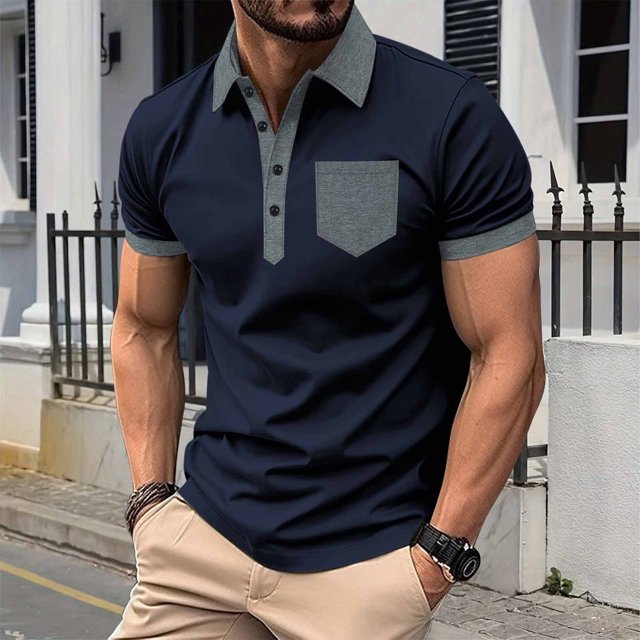 Lindo | Everyday Contrast Pocket Polo Shirt 3