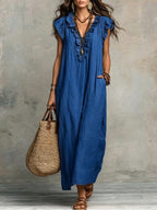 Nola | Stylish Ruffle Sleeveless Dress 1