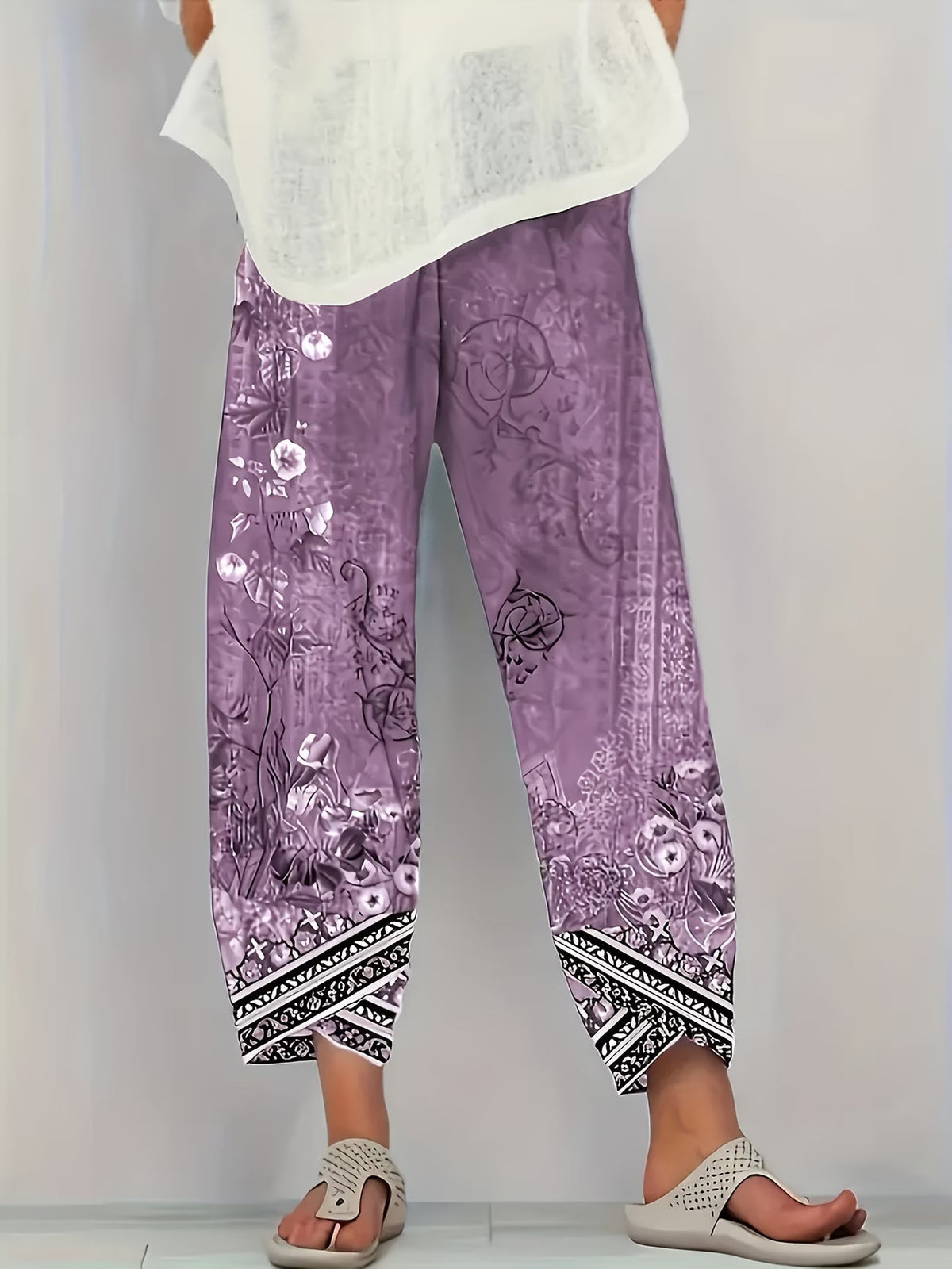 Amanda | Classic Vintage Floral Pants 2