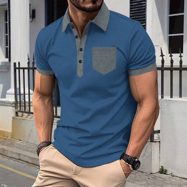 Lindo | Everyday Contrast Pocket Polo Shirt 2