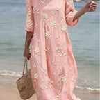 Vivian | Long Sleeve Embroidered Dress 2
