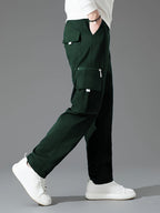 Blake | Retro Style Thickened Loose Cargo Pants 1