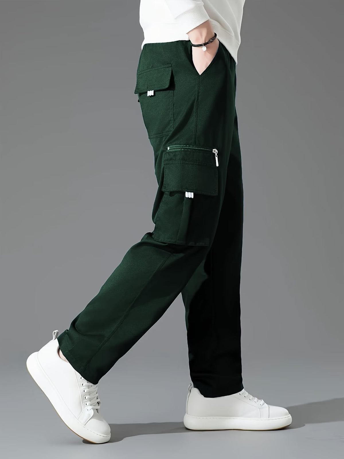 Blake | Retro Style Thickened Loose Cargo Pants 1