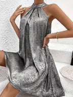 Wrenley | Stylish Sleeveless Halter Neck Dress 1