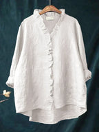 Felicia | Casual Ruffle V-Neck Blouse 2