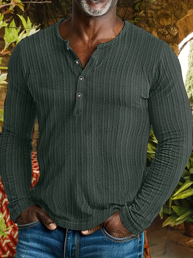Dominic | Stylish Textured Button Up Shirt 2