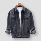 Men's Corduroy Shirt Jacket with Chest Pockets 3