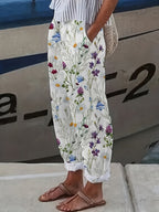 Rose | Stylish Floral Summer Pants 1