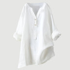 Cassia | Refined V-Neck Button-Down Shirt 7