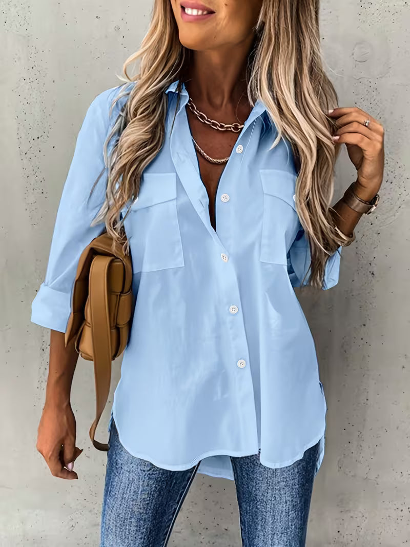 Harper | Classic Button-Up Long Sleeve Shirt 4