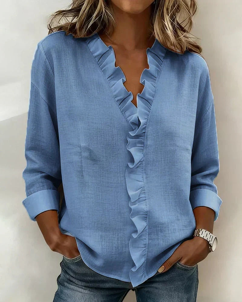 Althea | Lightweight V-Neck Blouse 4
