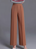 Eviana | Elegant High-Waisted Slant Pocket Pants 2