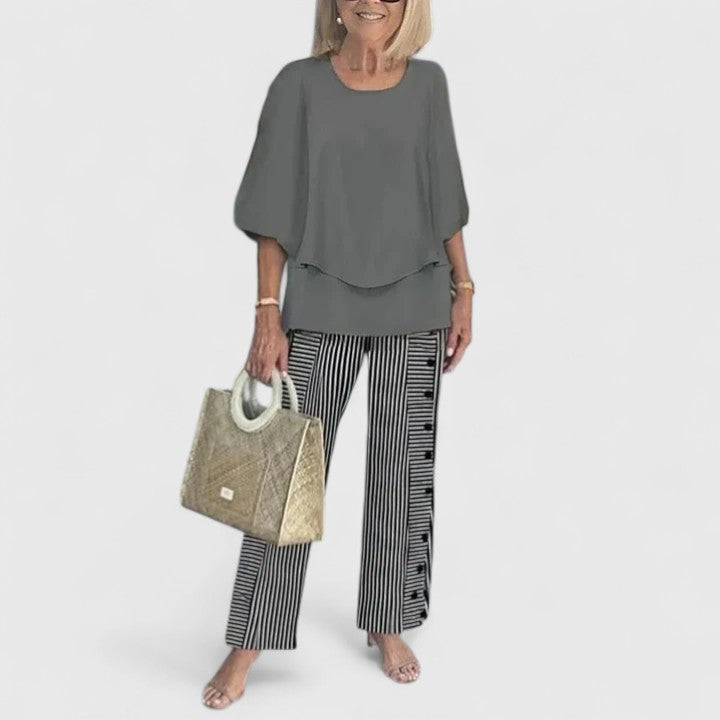 Jacqueline | Sophisticated Loose Two-Piece Set 14