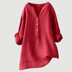 Cassia | Refined V-Neck Button-Down Shirt 1