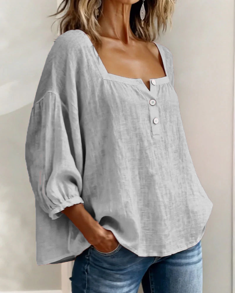 Orlinda | Stylish Relaxed Puff Sleeve Blouse 18