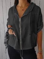 Alice | Classic Short Sleeve Hooded Shirt 3