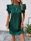 Iona | Elegant Puff Sleeves and Cinched Waist Dress 2