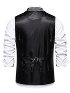 Benedict | Patchwork Vest with Herringbone Pattern 9