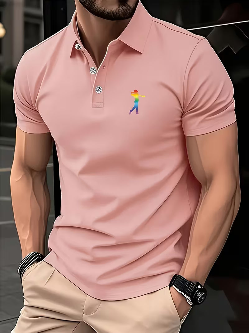 Laurence | Casual Short-Sleeve Golf Printed Shirt 12