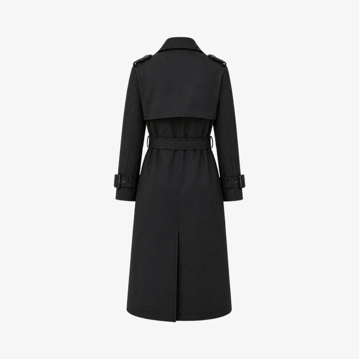Women's Double-Breasted Belted Trench Coat Oversized Fit 16