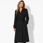 Women's Double-Breasted Belted Trench Coat Oversized Fit 3