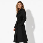 Women's Double-Breasted Belted Trench Coat Oversized Fit 9