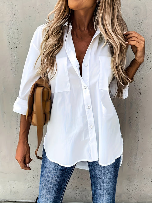 Fia | Button-Up Long Sleeve Shirt 1