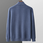 Men's Cable Knit Cardigan with Shawl Collar and Buttons 5