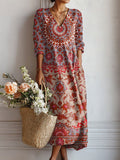 Zella | Classic Geometric Everyday Comfort Dress 1