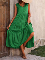 Sofia | Sleeveless Tiered Maxi Dress 4