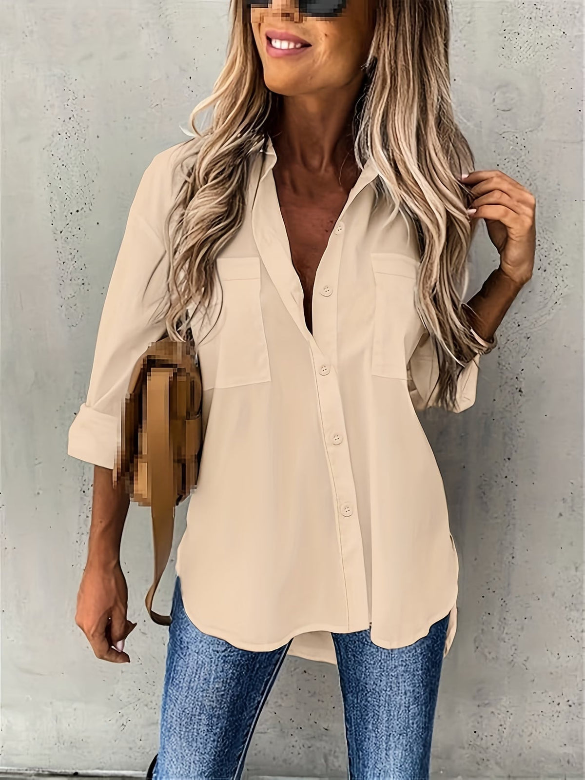 Fia | Button-Up Long Sleeve Shirt 2